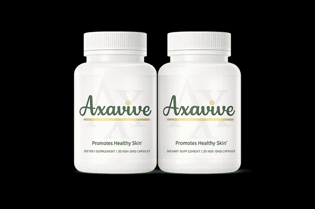 Axavive 2 bottle package for a 60-day skin support supplement supply